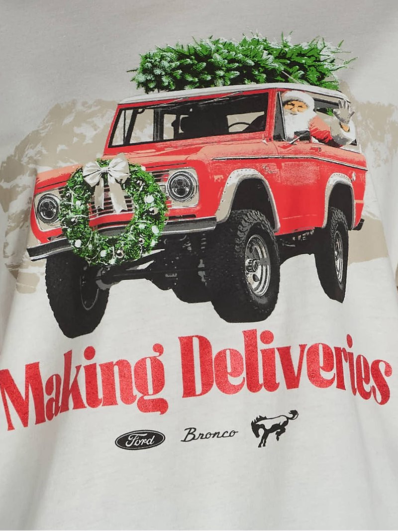 Women’s Santa Ford Bronco Graphic Print Tee, Sizes XXS-XXL | Walmart (US)