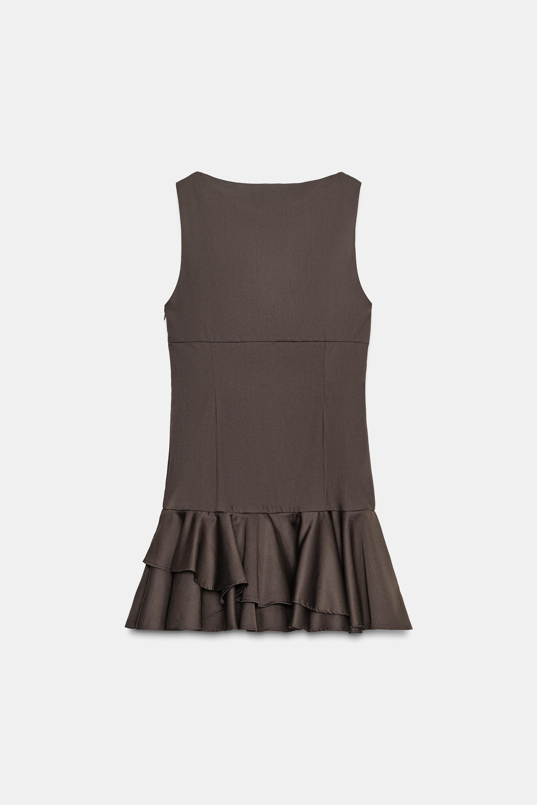 SHORT RUFFLED DRESS | Zara US