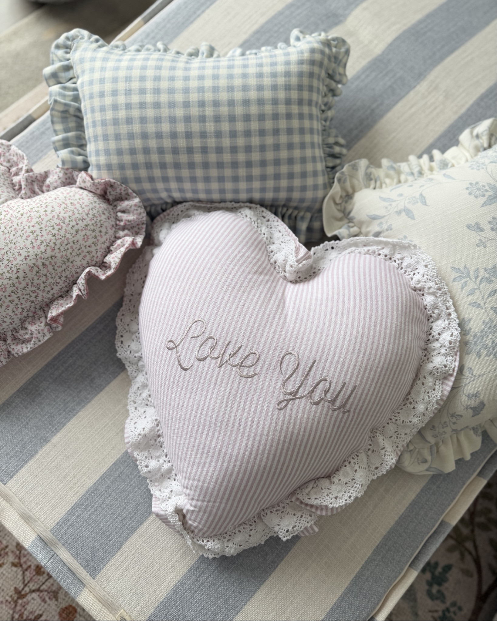 Love you pillow back in stock!!! One of the best sellers currently — soo cute!!!! 😍😍💖

Love you, Valentine’s Day pillow, lace trim, whimsical pillow, playroom decor 

#LTKFindsUnder50 #LTKHome #LTKKids