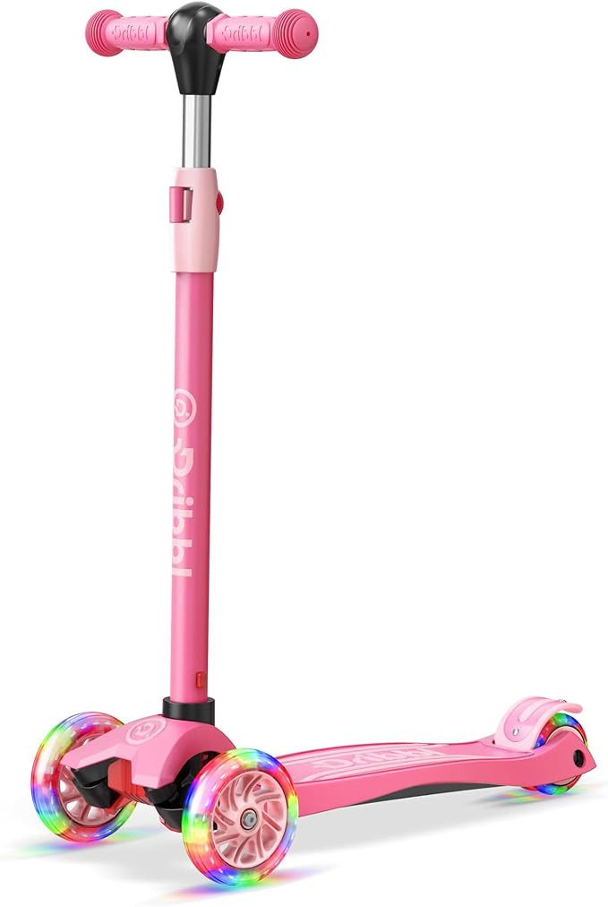 3-Wheel Kids Scooter - Lean-to-Steer Technology, Adjustable Height Handlebar, Wide Anti-Slip Deck... | Amazon (US)