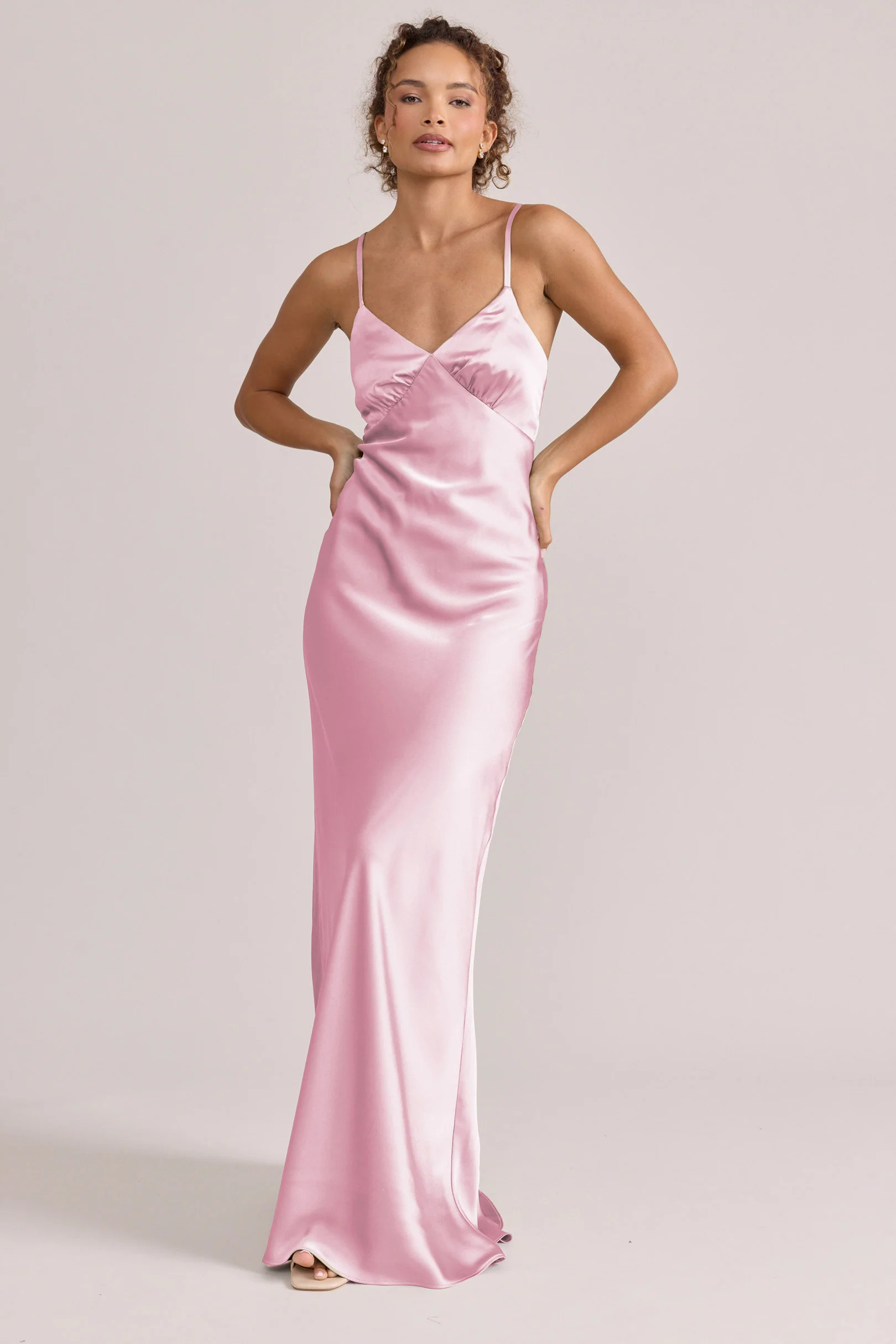 Iris Satin Dress | Revelry