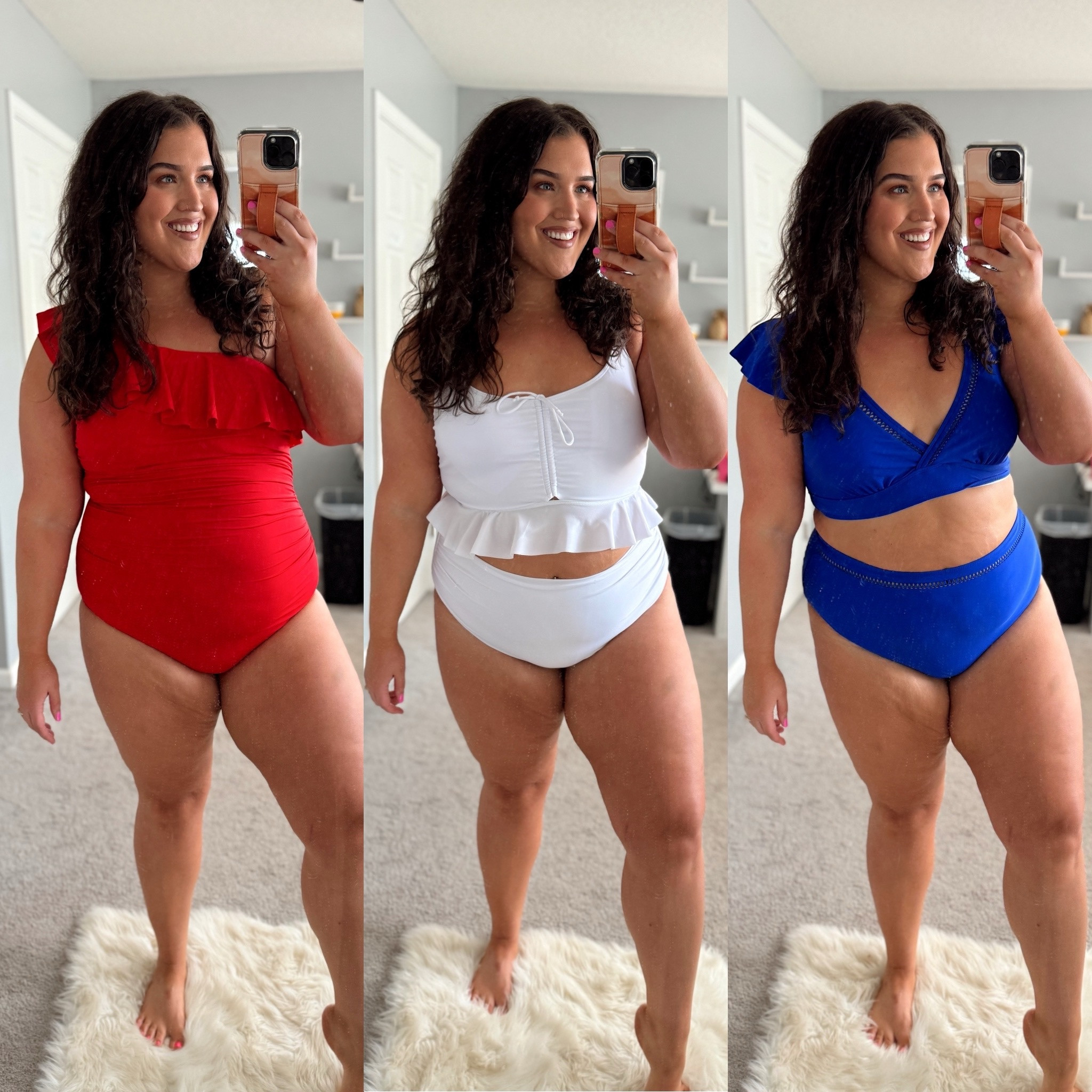 Amazon 4th of July swimsuits ❤️🤍💙
Sizes left to right: xxl, xxl, 18 plus 

#LTKSummerSales #LTKFindsUnder50 #LTKSwim