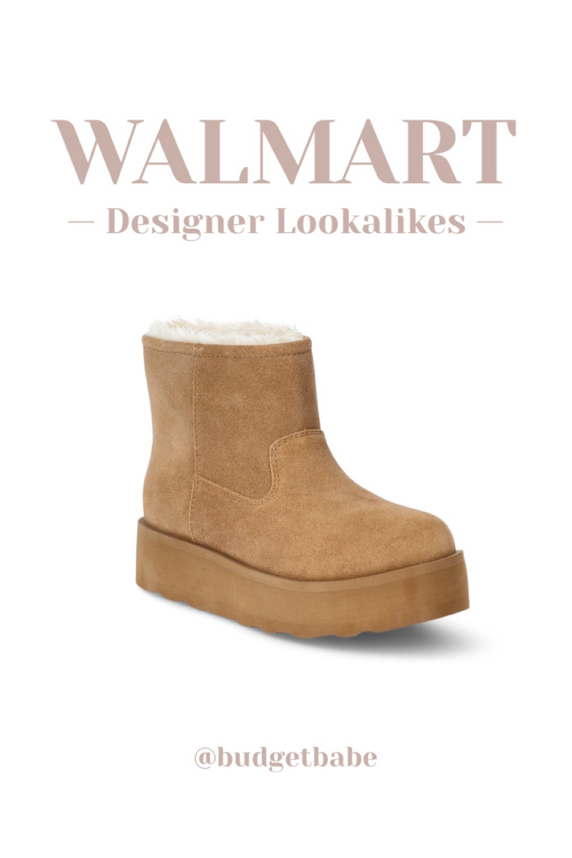 Walmart faux shearling platform boots, Ugg vibes! Four colors. #walmartfinds 

#LTKStyleTip #LTKFindsUnder50 #LTKShoeCrush