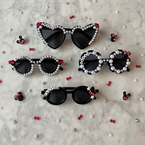 Red, White, and Black Personalized Sunglasses | Strand.Up | Strand.Up