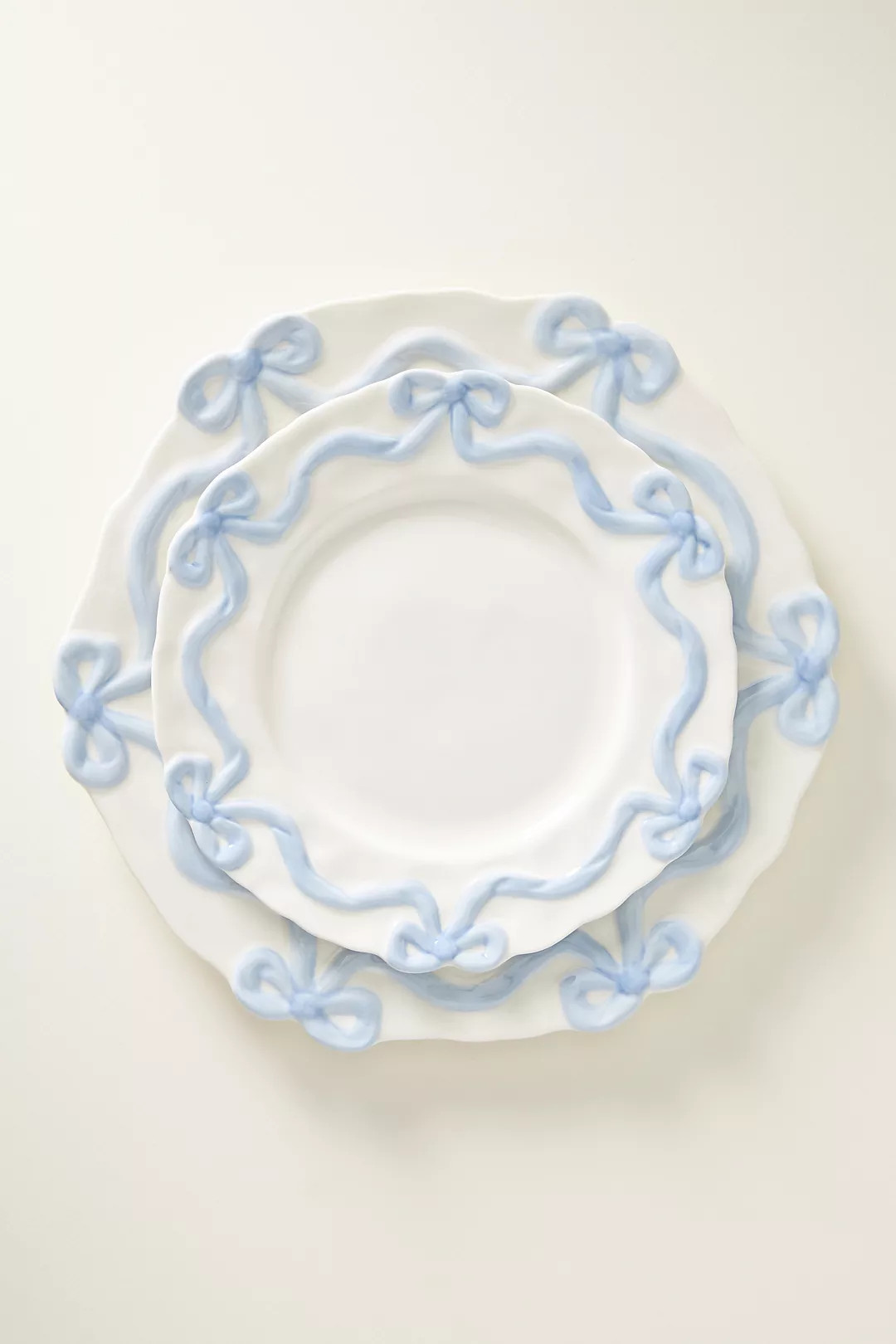 Benedita Bow Stoneware Side Plates, Set of 4 | Anthropologie (US)