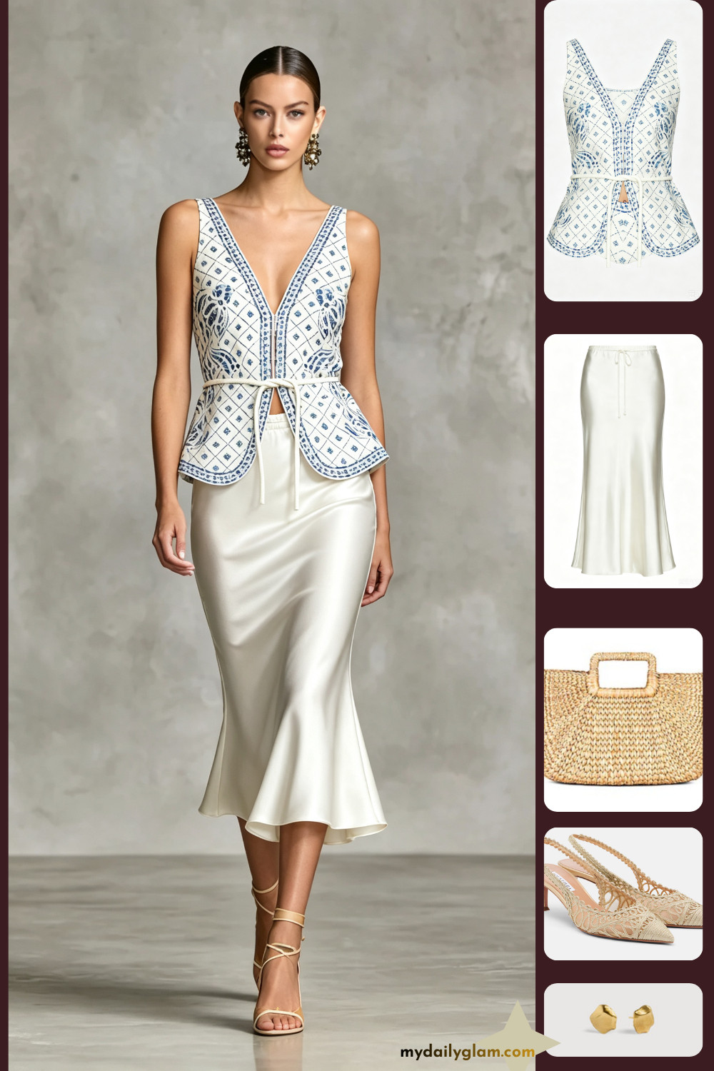 10 Ways to Style This Blue Tile Print Sleeveless V-Neck Vest
#Over40Style #CasualChic #VacationOutfits #CoastalFashion #SmartCasual 

 #LTKootd #LTKOver40 #LTKWorkwear