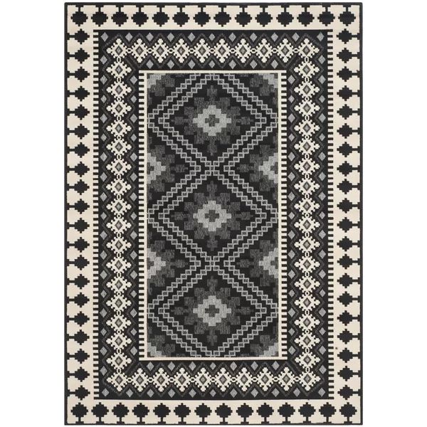 Mannings Southwestern Black Indoor/Outdoor Area Rug | Wayfair North America