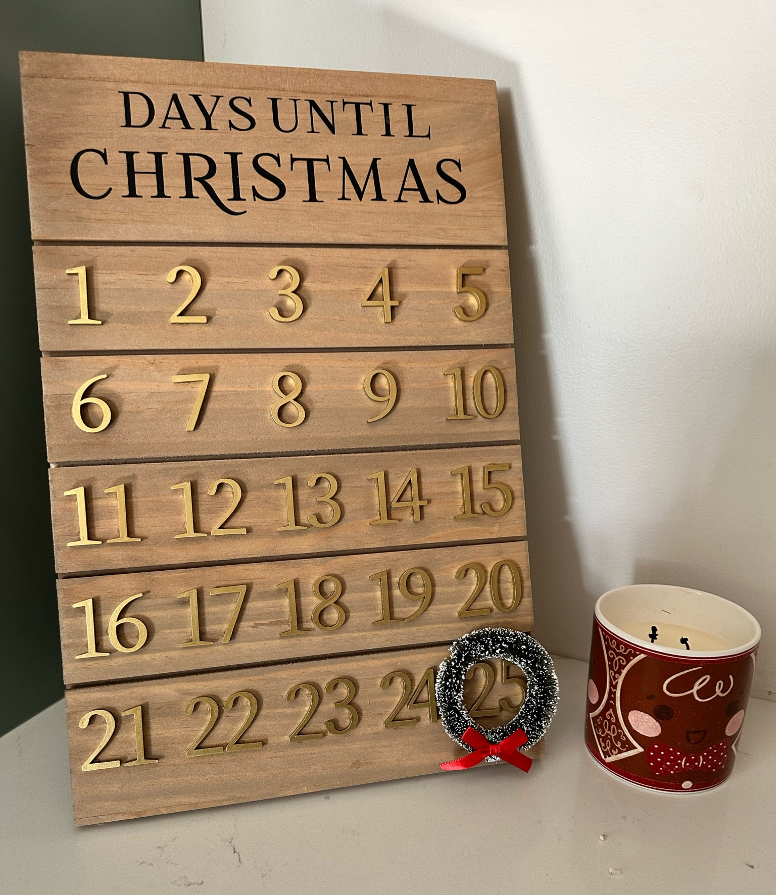 Christmas countertop decor 🎄

Loving this countdown calendar 😍🎁

#LTKHome #LTKSeasonal #LTKHoliday