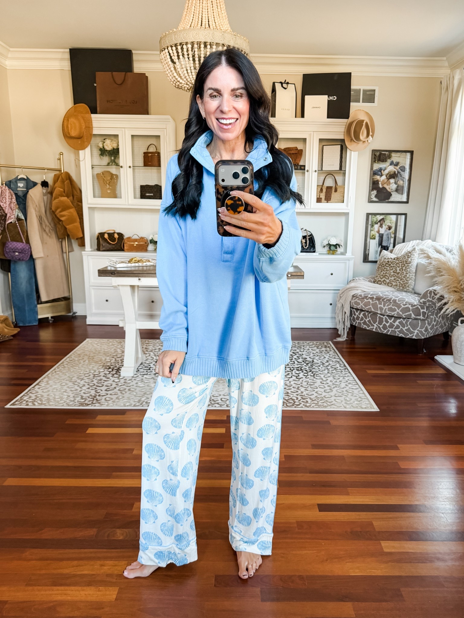 Comfy pajamas!
XS pants
Medium top
@Aerie 

#LTKmomlife #LTKSaleAlert #LTKootd