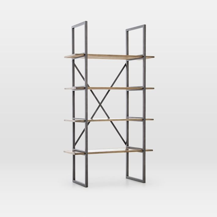 Modern Mixed Material Bookshelf | West Elm (US)