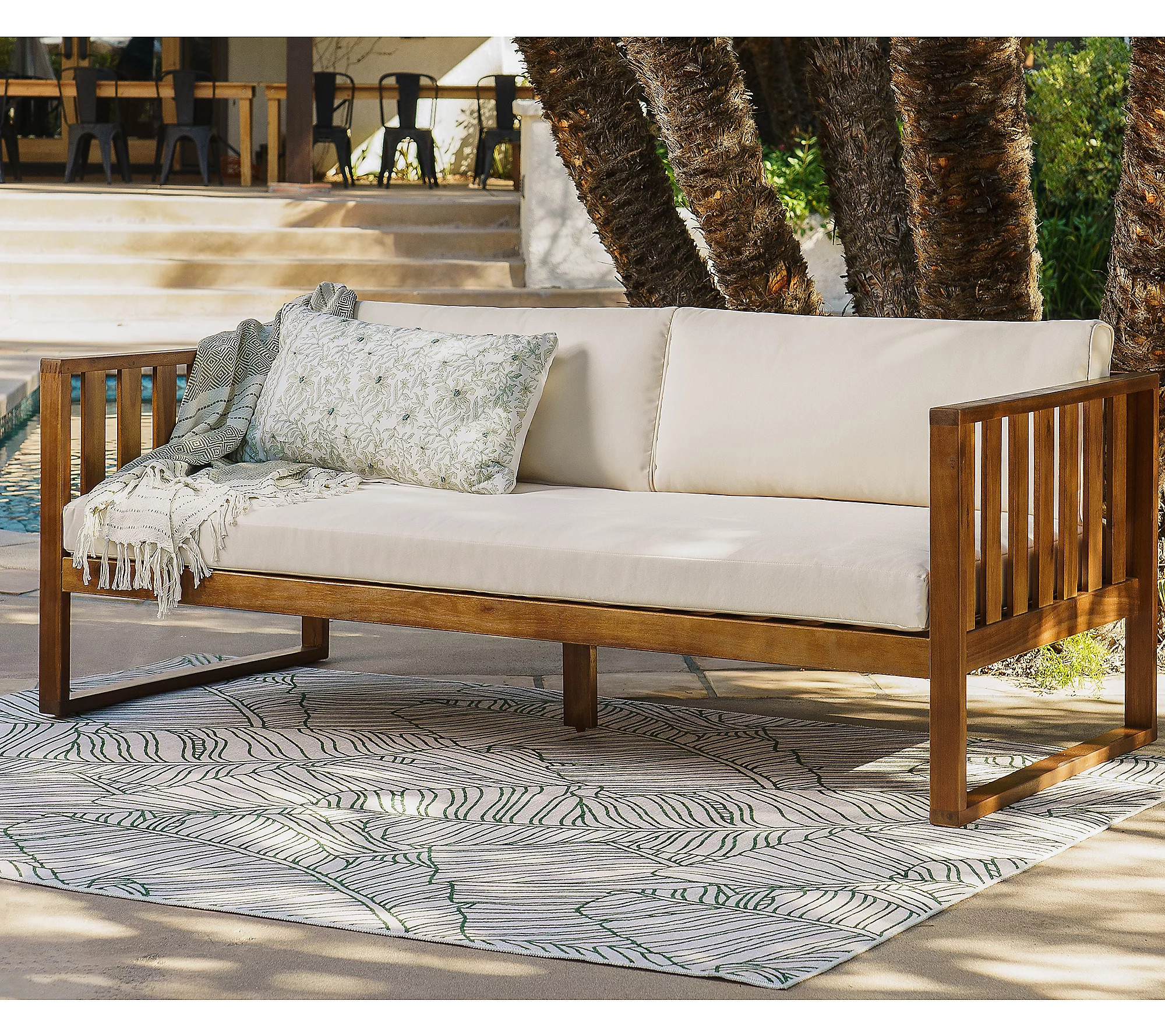 Linon Home Dennehy Outdoor Daybed | QVC