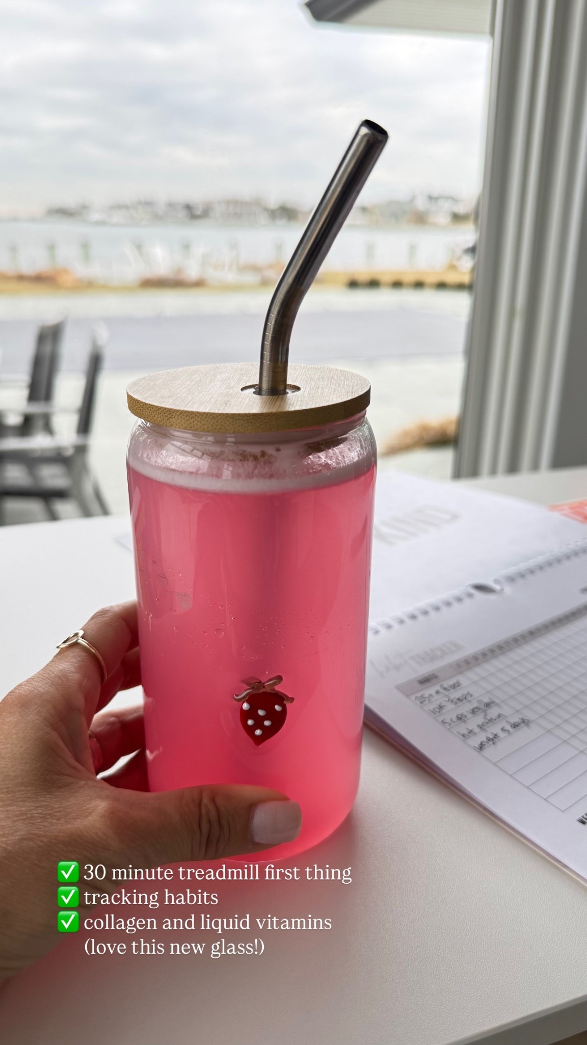 My collagen and liquid vitamins look so pretty in this glass from Anthro! #morningroutine

#LTKHome