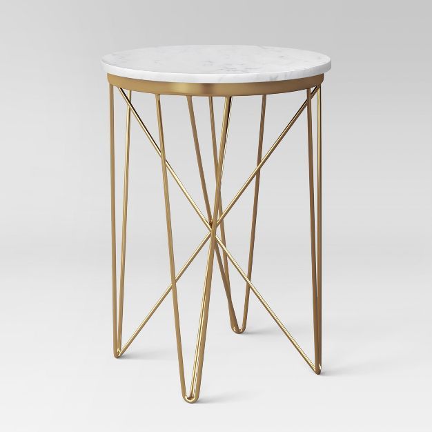 Marble Top Round Table Gold - Project 62™ | Target