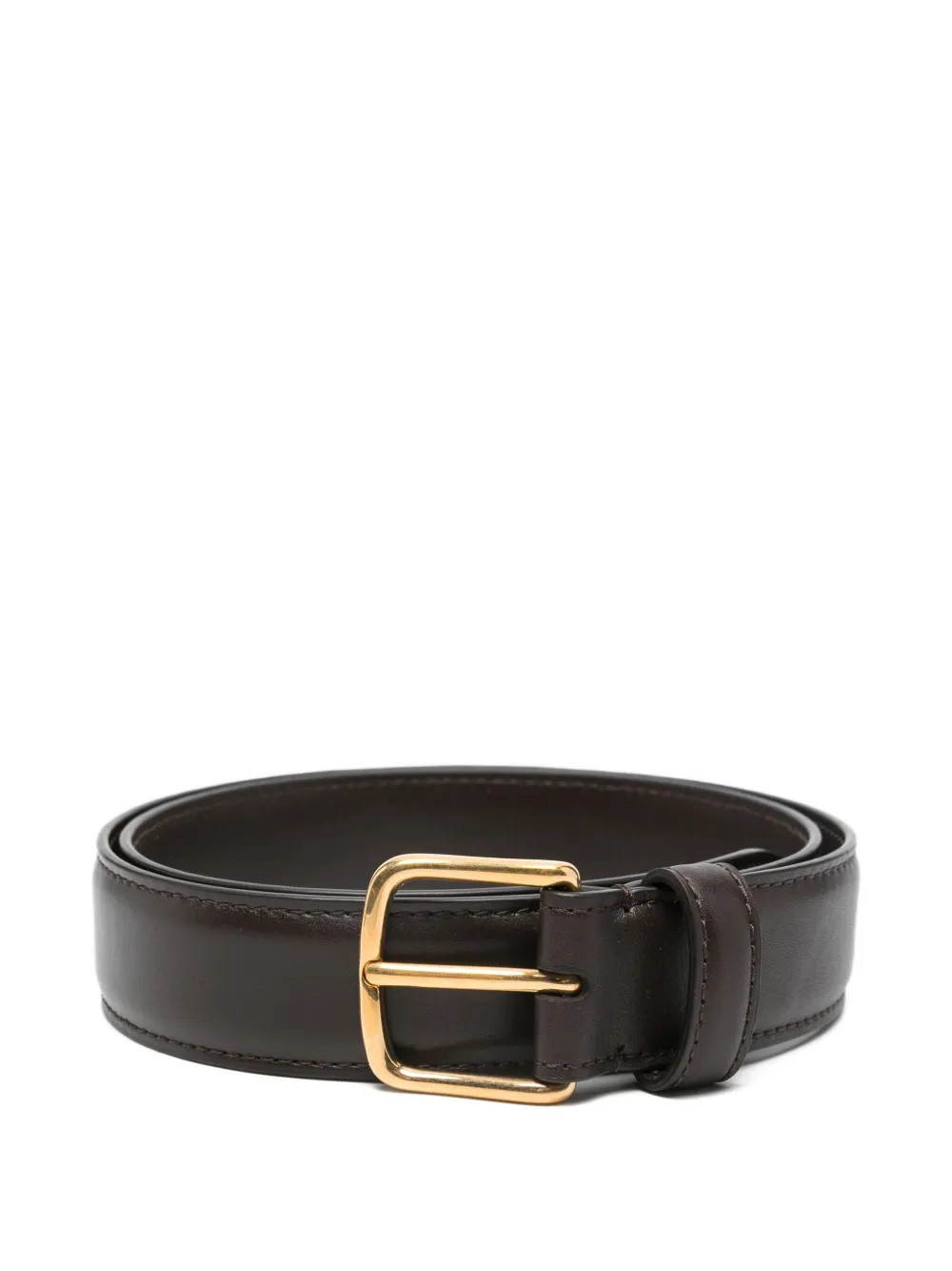 The Row Classic Leather Belt | Brown | FARFETCH | Farfetch Global