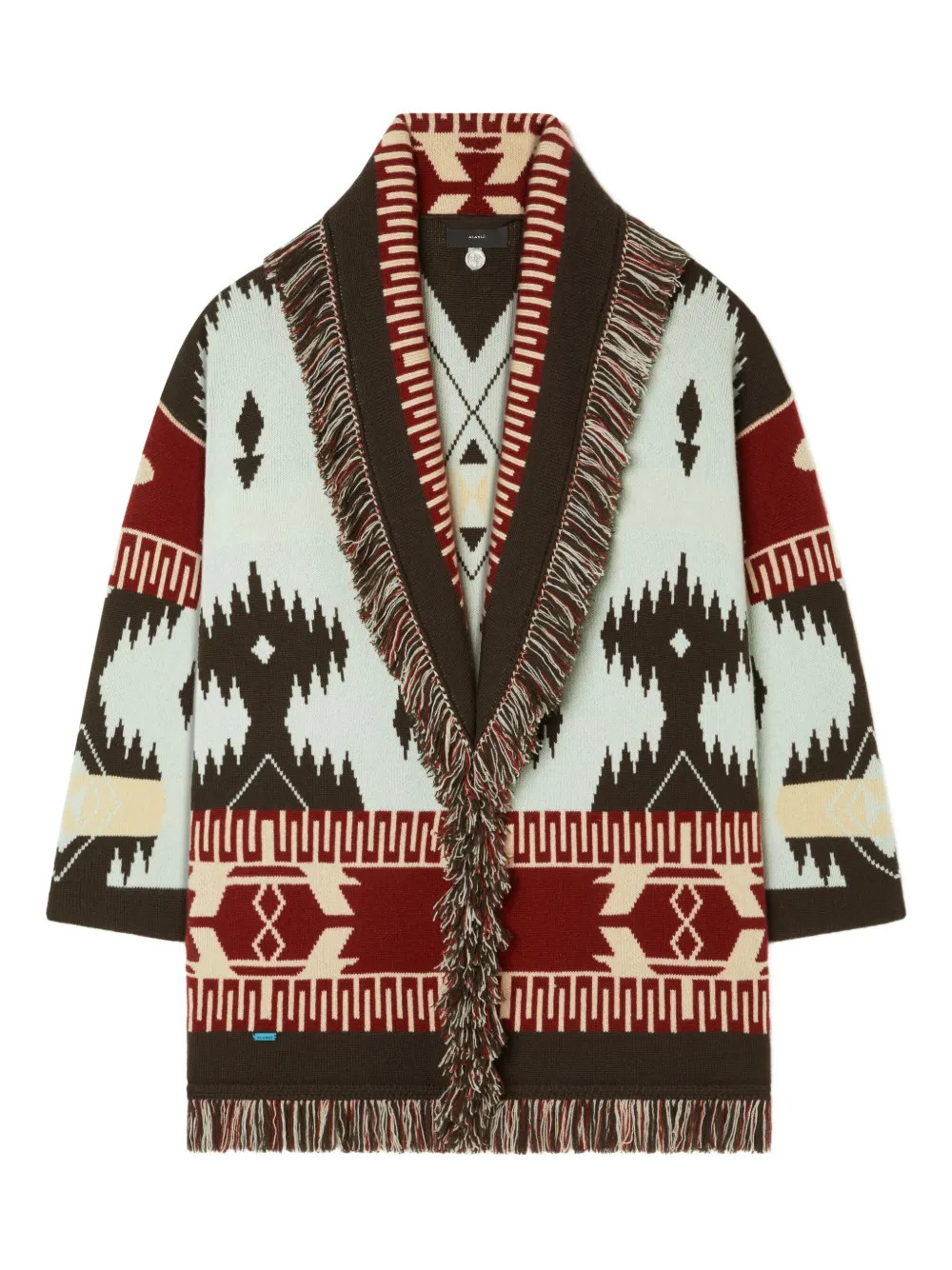 Icon jacquard fringed cardigan | Farfetch Global