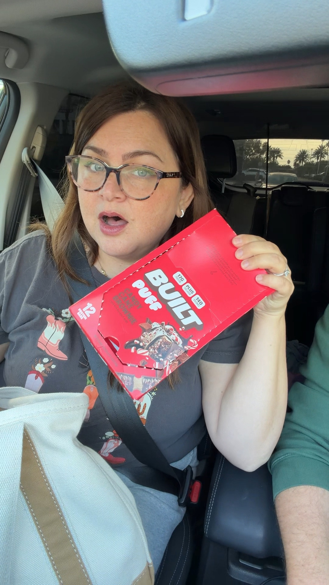 Trying the new Built Puff protein bars in candy cane brownie! It’s my favorite quick protein snack to keep in my bag so I’m not tempted to get fast food all the time 

#LTKfitnessgoals #LTKvlog #LTKfoodie