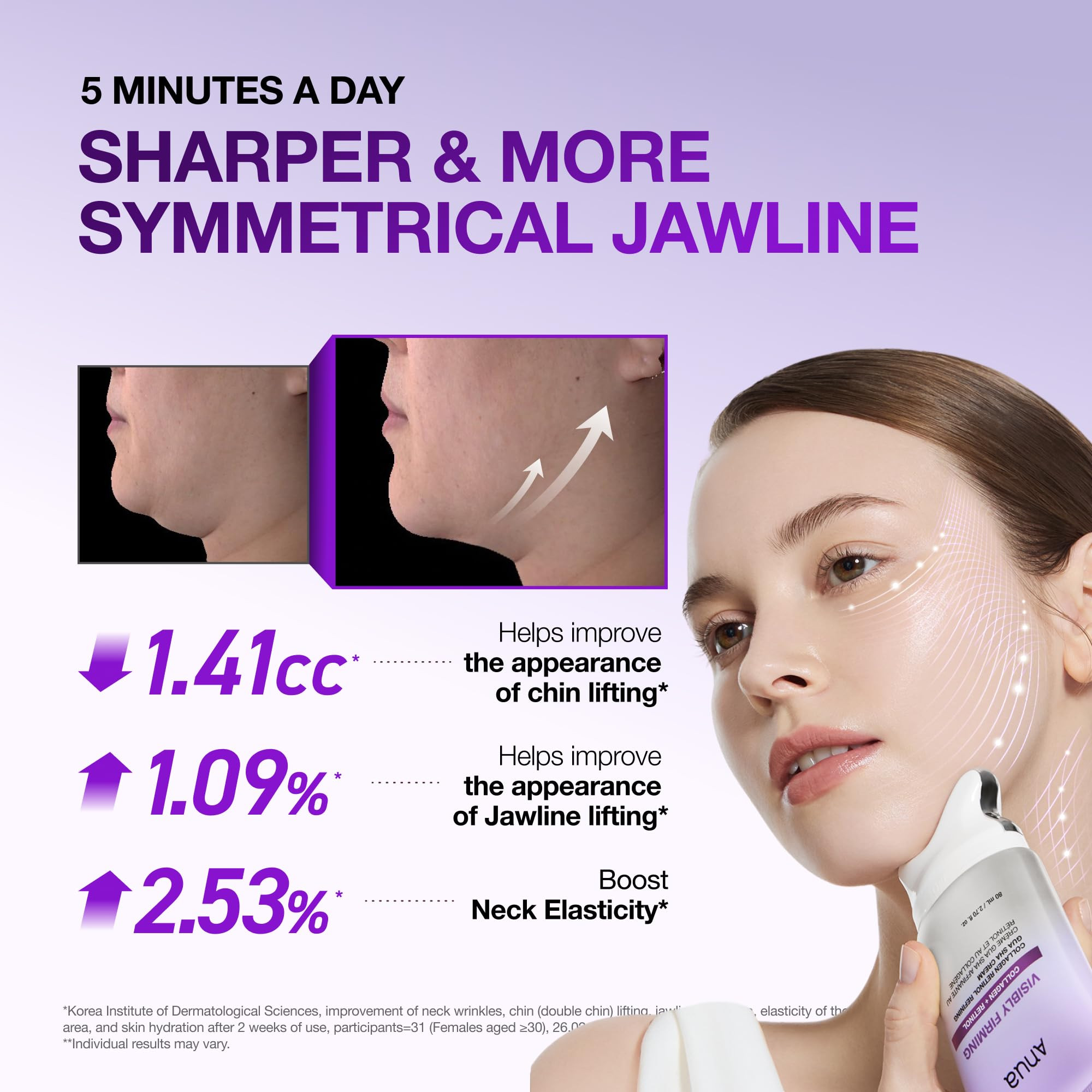 ANUA Collagen Retinol Refining Gua Sha Cream, Neck Cream For Lifting & Firming, Jawline to Décol... | Amazon (US)
