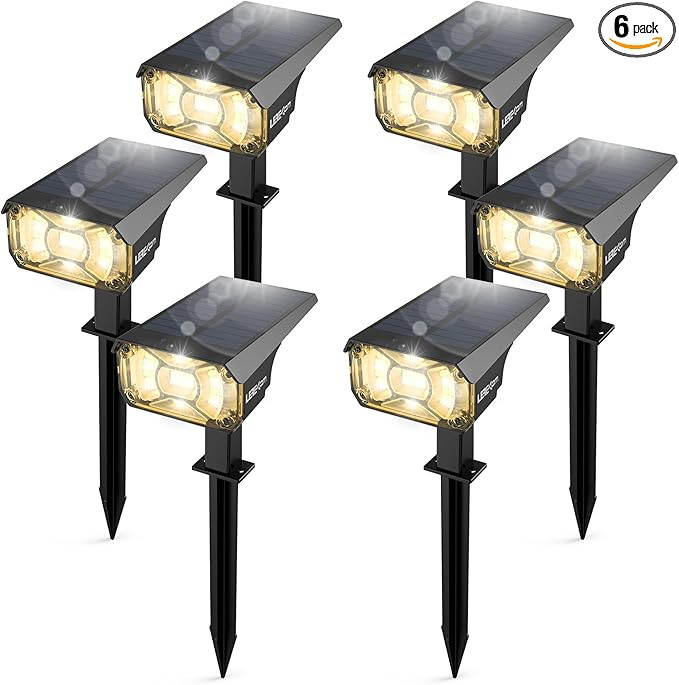 3 Brightness Modes Solar Outdoor Lights with Super Bright 40LEDs, 360 Adjustable Lighting Angle, ... | Amazon (US)