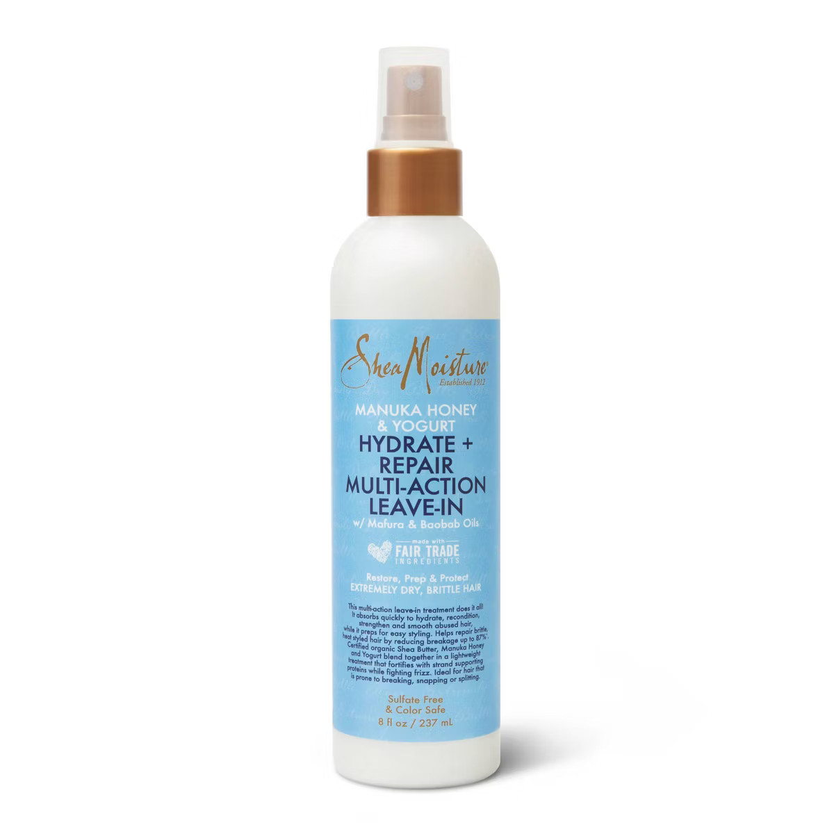 SheaMoisture Manuka Honey & Yogurt Hydrate + Repair Leave-In Conditioner Spray - 8 fl oz | Target
