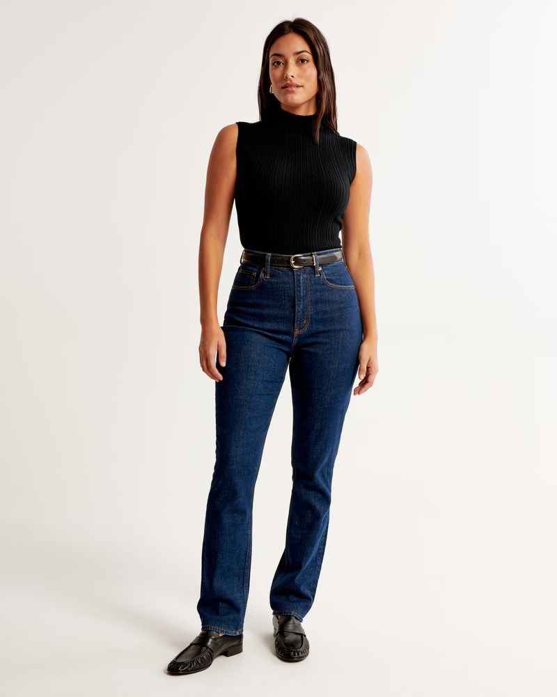 Women's Curve Love Ultra High Rise 90s Slim Straight Jean | Women's Clearance | Abercrombie.com | Abercrombie & Fitch (US)