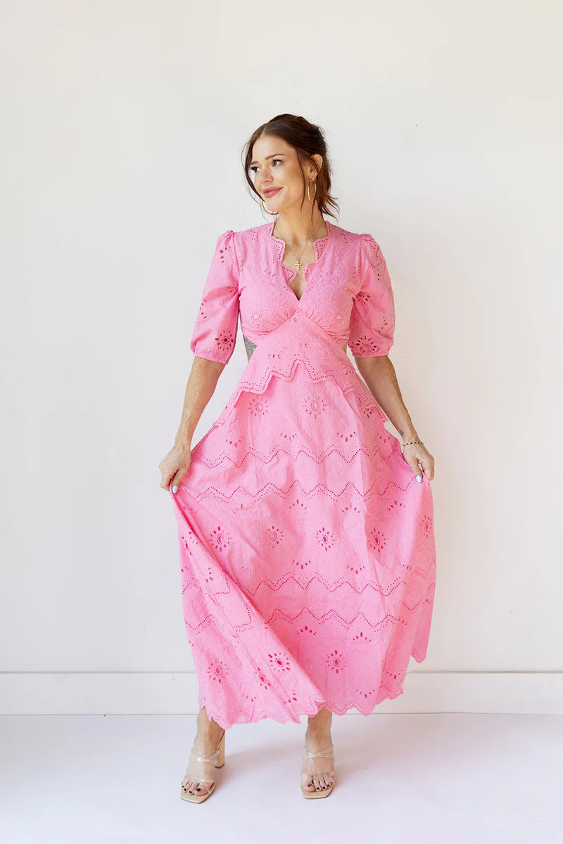 victoria eyelet maxi dress | mode