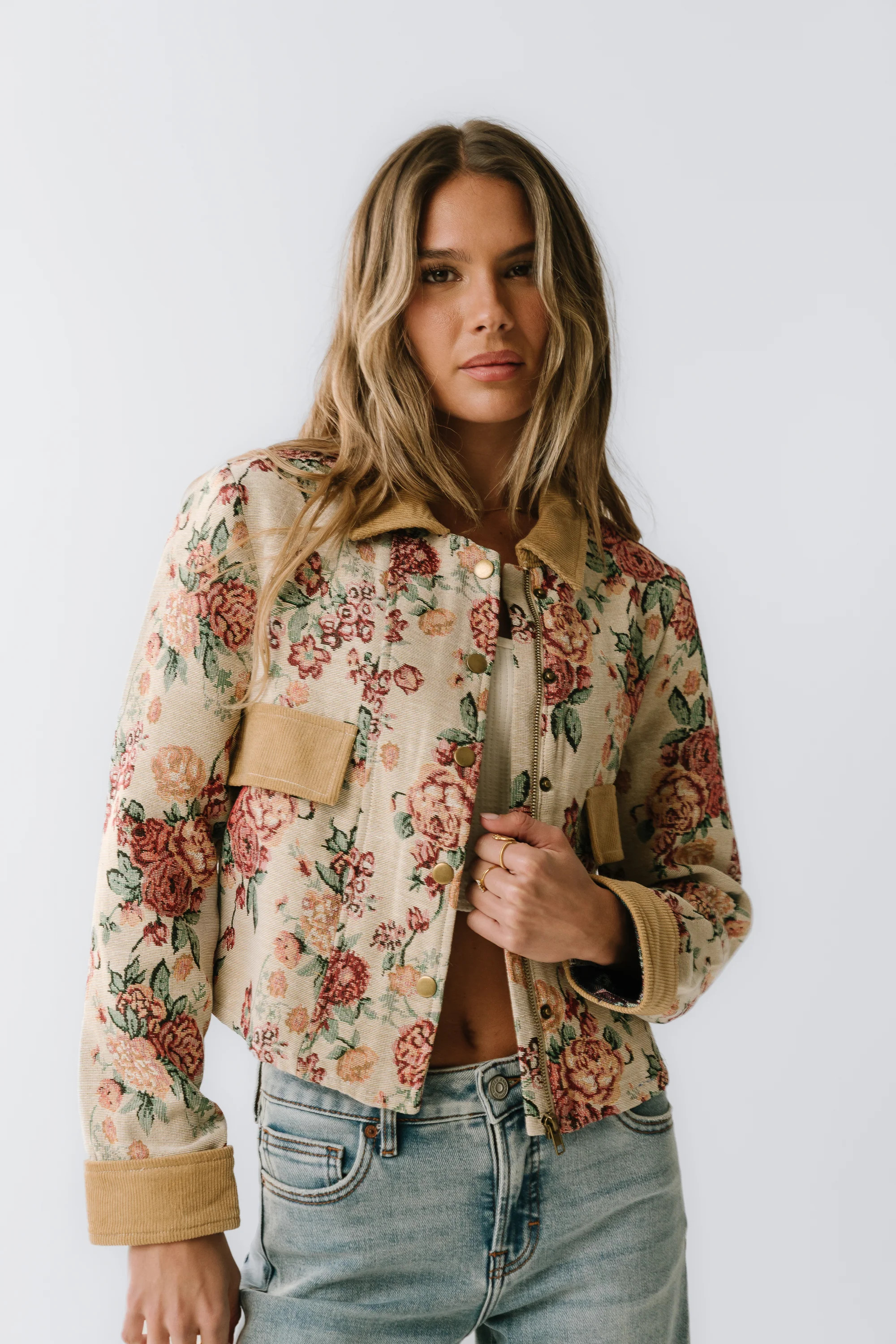 Joanna Floral Cropped Jacket | Böhme US