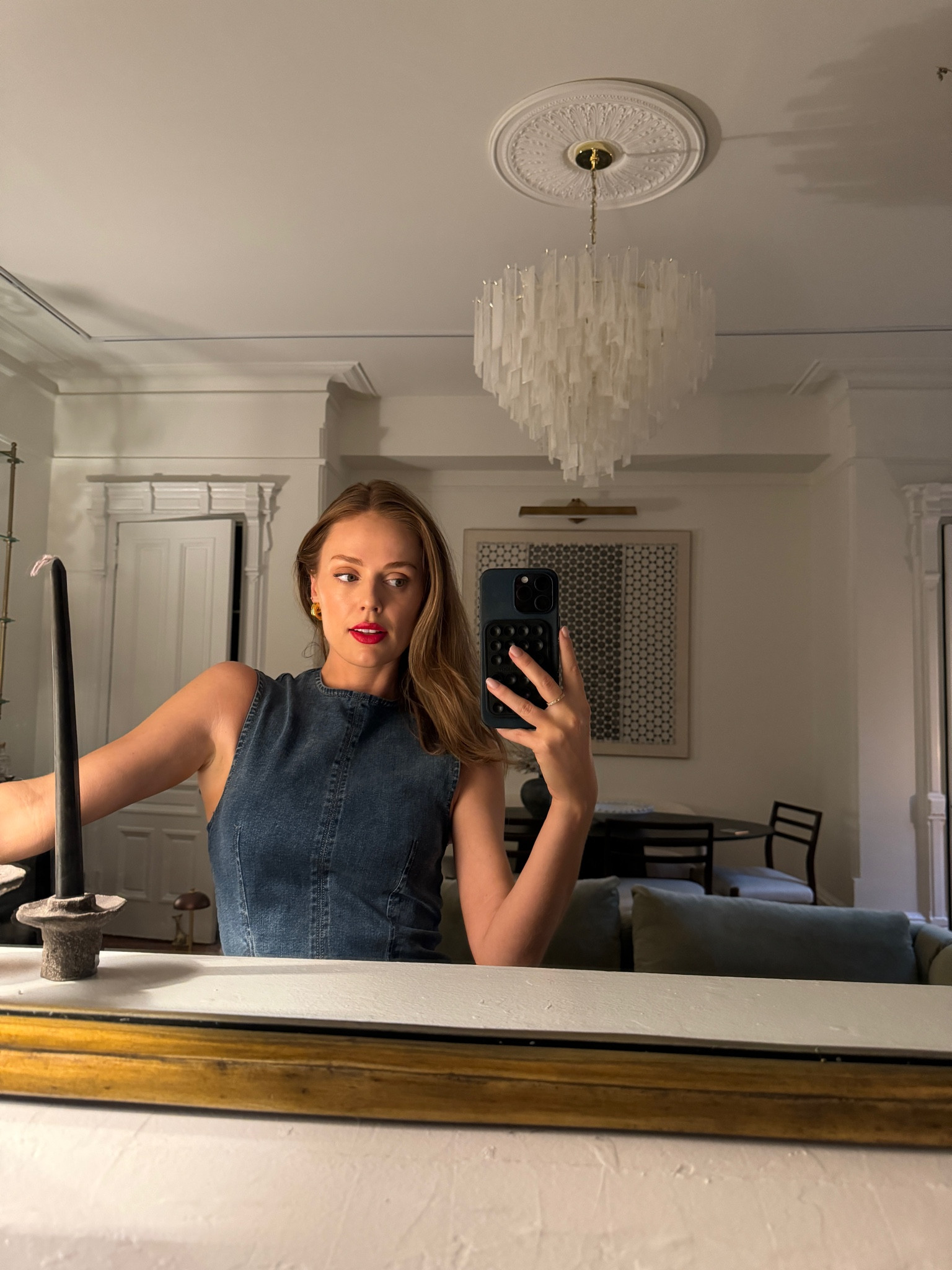 My fav denim midi dress 