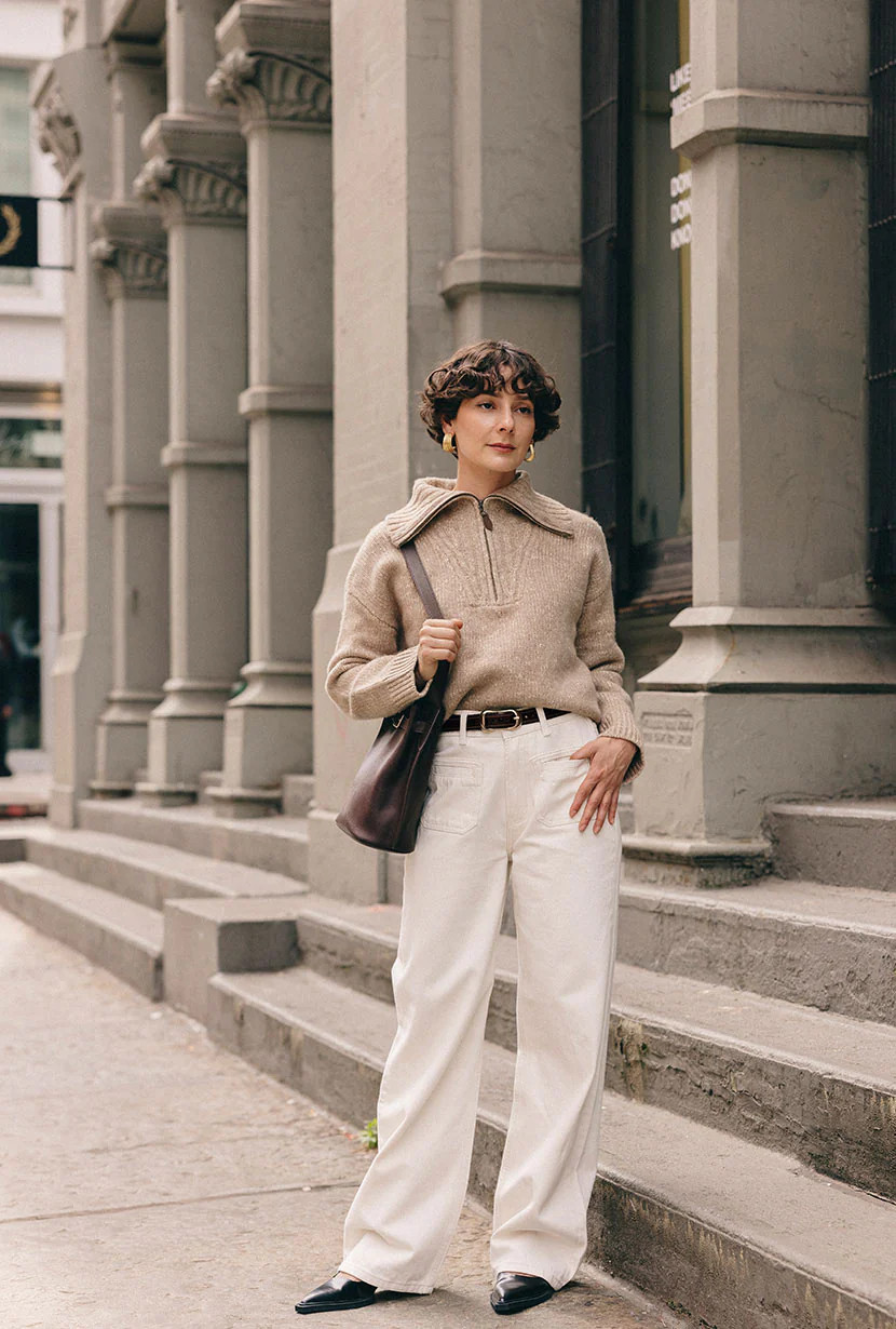 Barry Wool Sweater - Tan | Petite Studio NYC