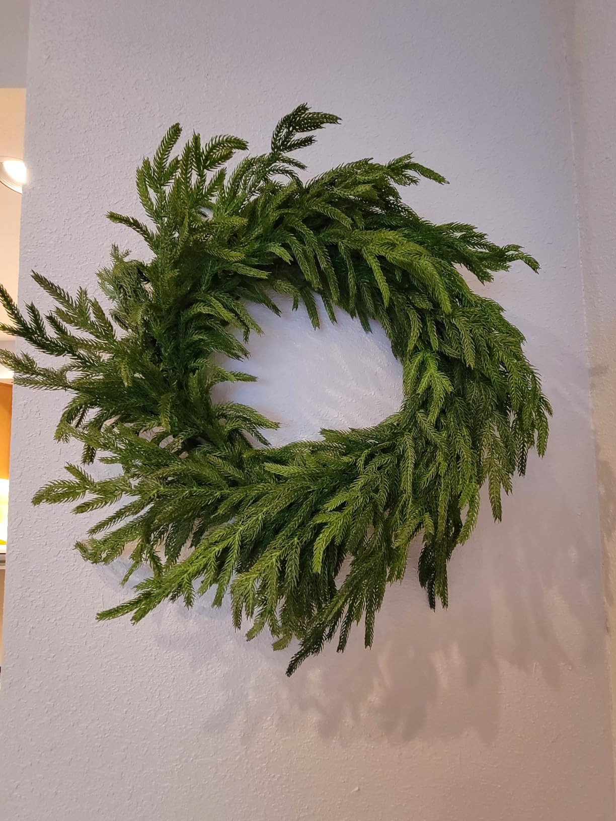 Afloral Real Touch Norfolk Pine Wreath - 24" | Amazon (US)