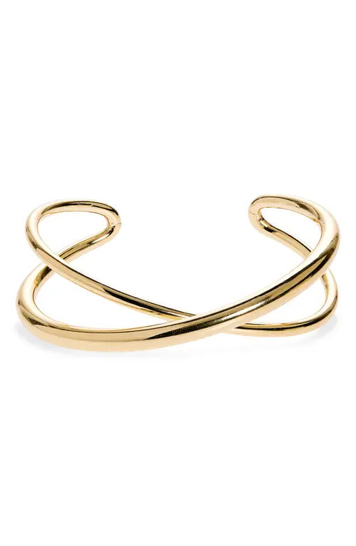 Nordstrom Crossover Cuff Bracelet in Gold at Nordstrom | Nordstrom