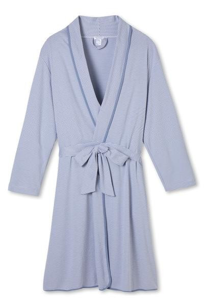 Pima Robe in Aura | LAKE Pajamas