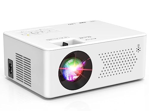 PURSHE Mini Bluetooth Projector, Full HD 1080P Supported Portable Outdoor Movie Projector for iOS, Android, Windows, Compatible with TV Stick/HDMI/Smartphone/PS4/USB [Remote Included] | Amazon (US)