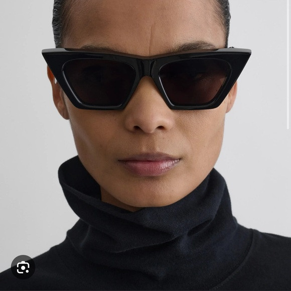 Phoebe Philo peak Black Cat-Eye Sunglasses | Poshmark
