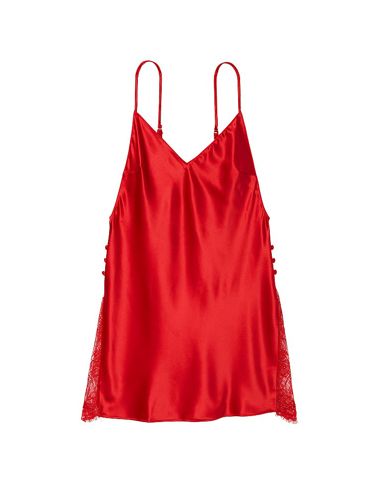 Satin Plunge Lace Inset Slip | Victoria's Secret (US / CA )