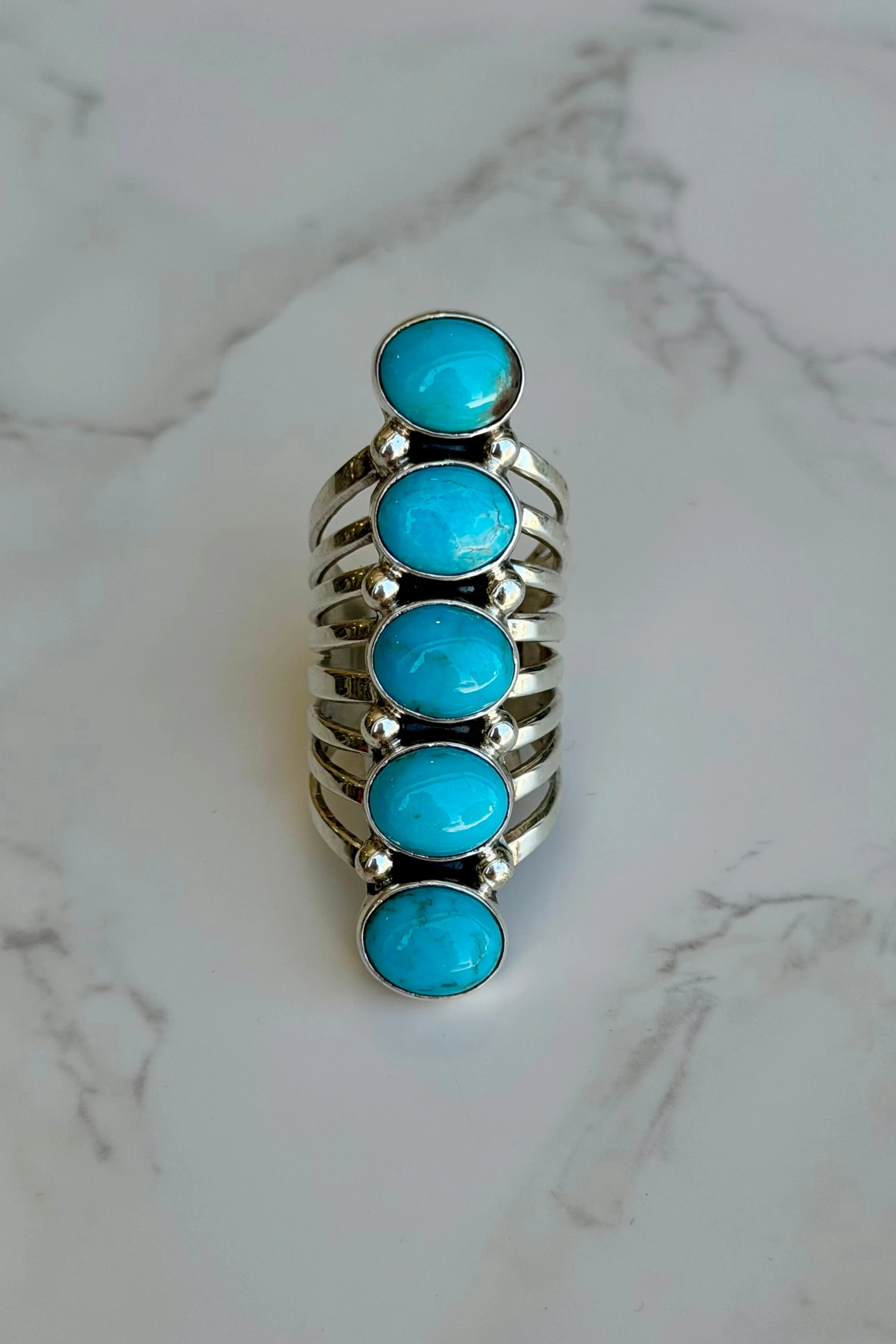 NEW!! "Durango" Kingman Turquoise Ring | Glitzy Bella