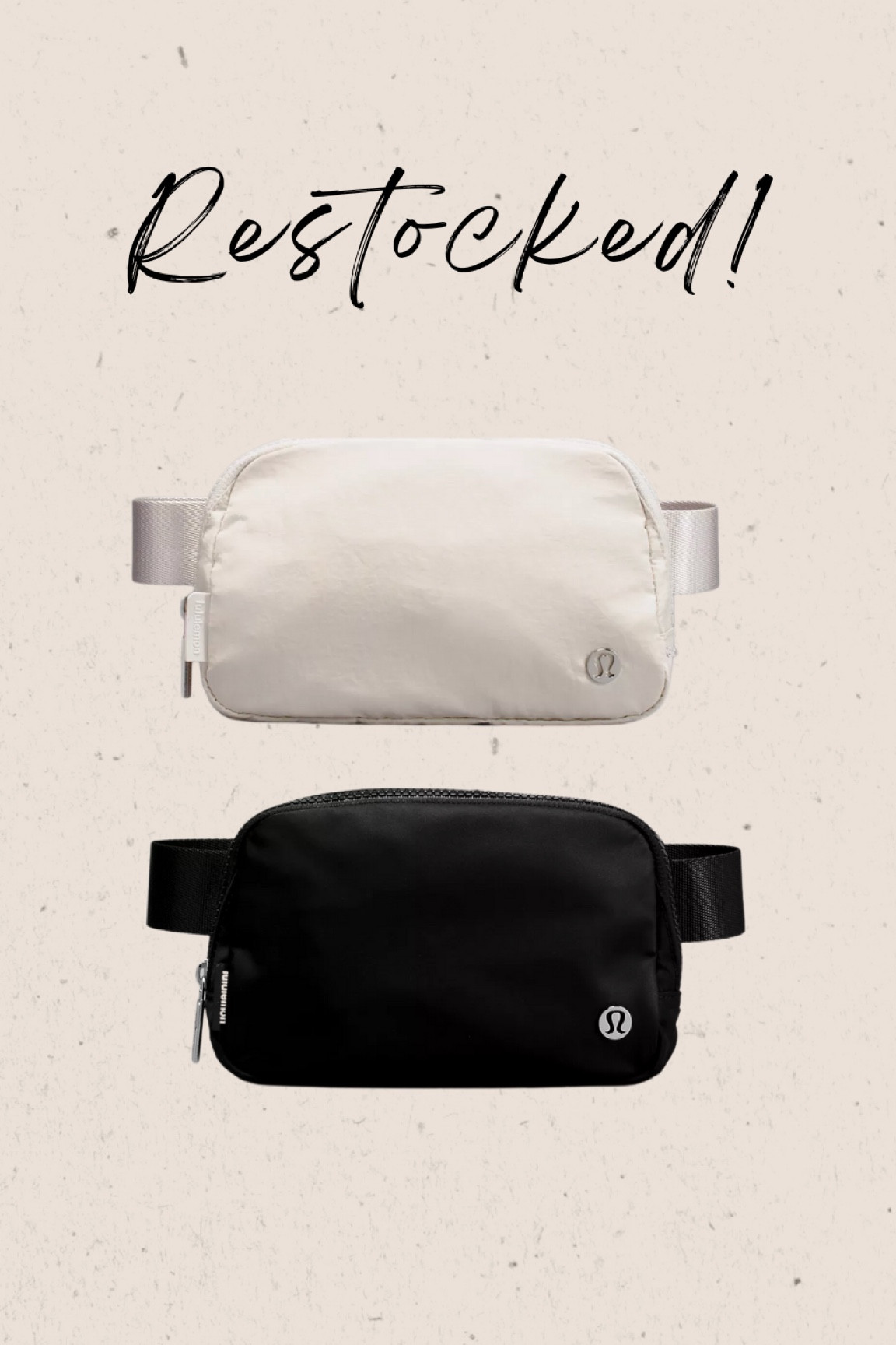 lululemon everywhere belt bags restocked in white and black! this would make a perfect christmas present 

#LTKitbag #LTKSeasonal #LTKfit