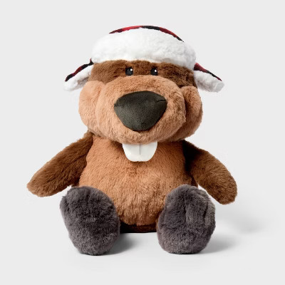 10.5'' Beaver with Hat Stuffed Animal - Gigglescape™ | Target