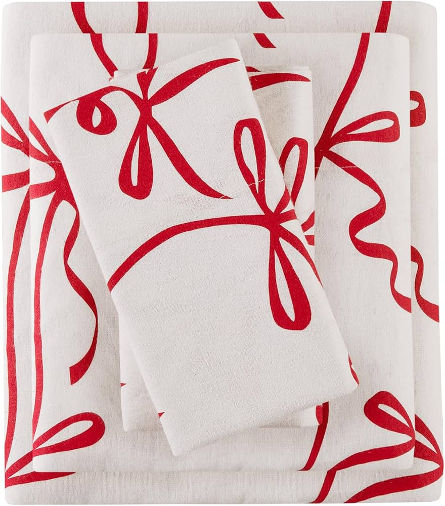 Comfort Spaces Cotton Flannel Breathable Warm, Deep Pocket Sheets with Pillow Case Bedding, Full,... | Amazon (US)