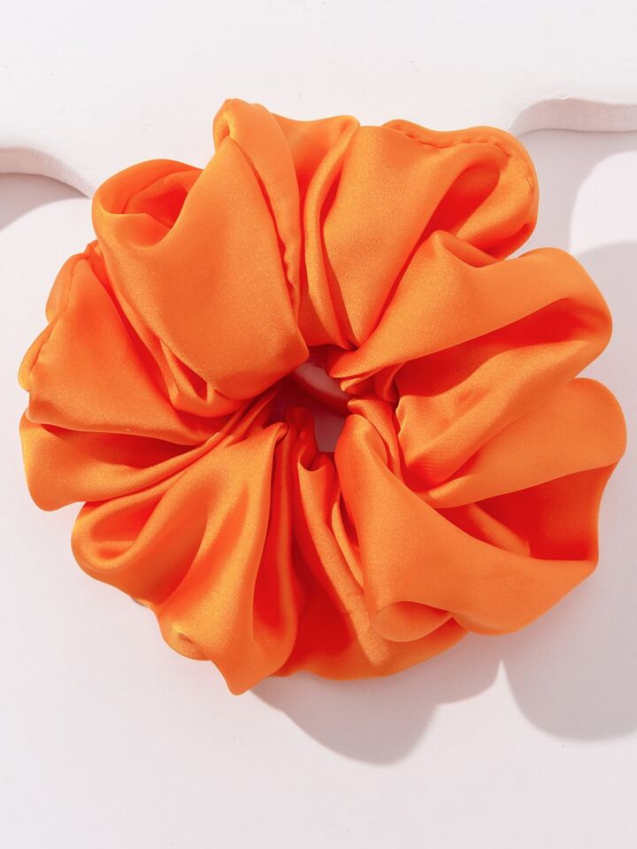 1pc Women's Fashionable Simple Solid Satin Oversized Twist Hairband, Elegant Hair Accessory | SHEIN