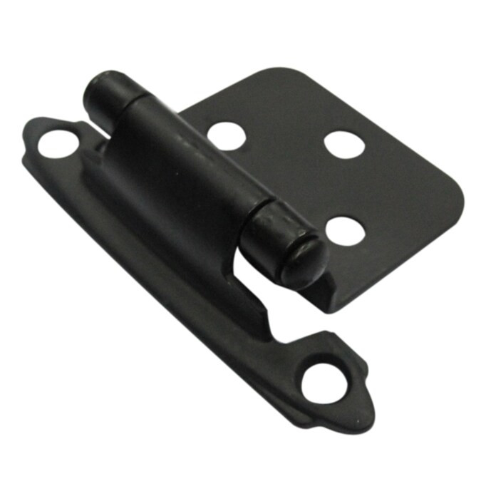 Style Selections 2-Pack Matte Black Self-Closing Flush Cabinet Hinge Lowes.com | Lowe's