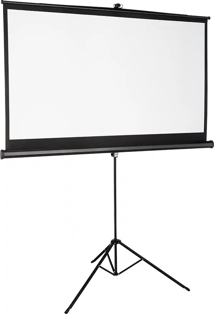 Insignia™ - 75" Tripod Projector Screen - Black/White | Best Buy U.S.