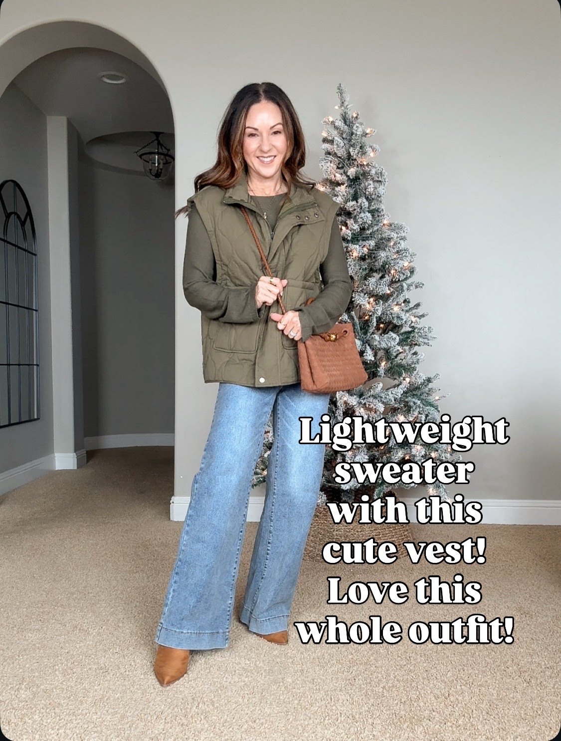 Cyber Monday Deals! Matching winter pieces! Love this cute puffer vest with this sweater and jeans! Wearing the smallest size in all. For ref: I’m 5’1", 109 LBS

#LTKCyberWeek #LTKOver40 #LTKSaleAlert