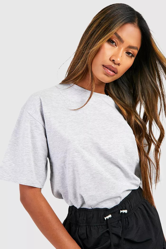 Grey Basic T Shirt | Boohoo.com (UK & IE)