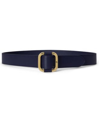 Women's Slide Buckle Leather Belt | Macy's