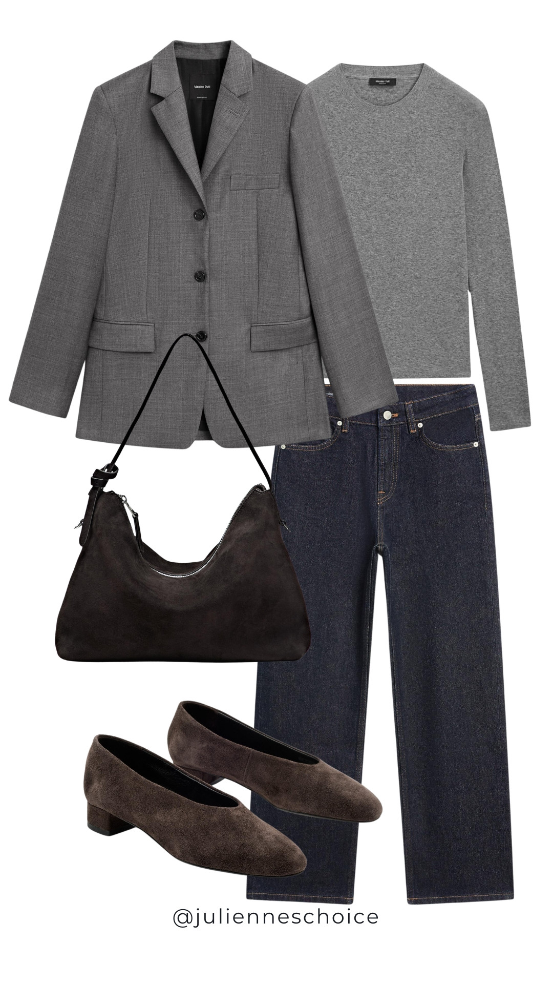 An easy everyday formula: relaxed tailoring + Jeans.

Keep the base simple, then finish with loafers, a structured shoulder bag and minimal gold jewelry for that polished-but-not-overdone feel.✨julienneschoice 


#LTKStyleTip #businesscasual #workwear #falloutfits 

 #LTKootd #LTKSeasonal #LTKWorkwear