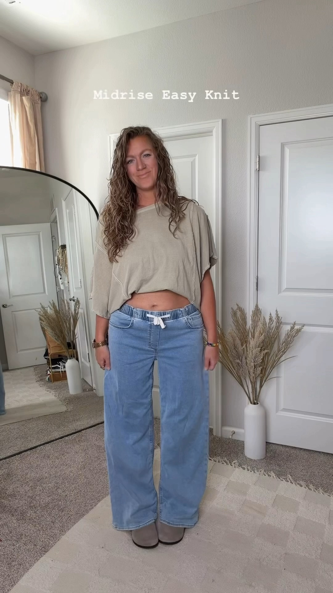 Large shit, medium tall jeans

#LTKTall #LTKOver40