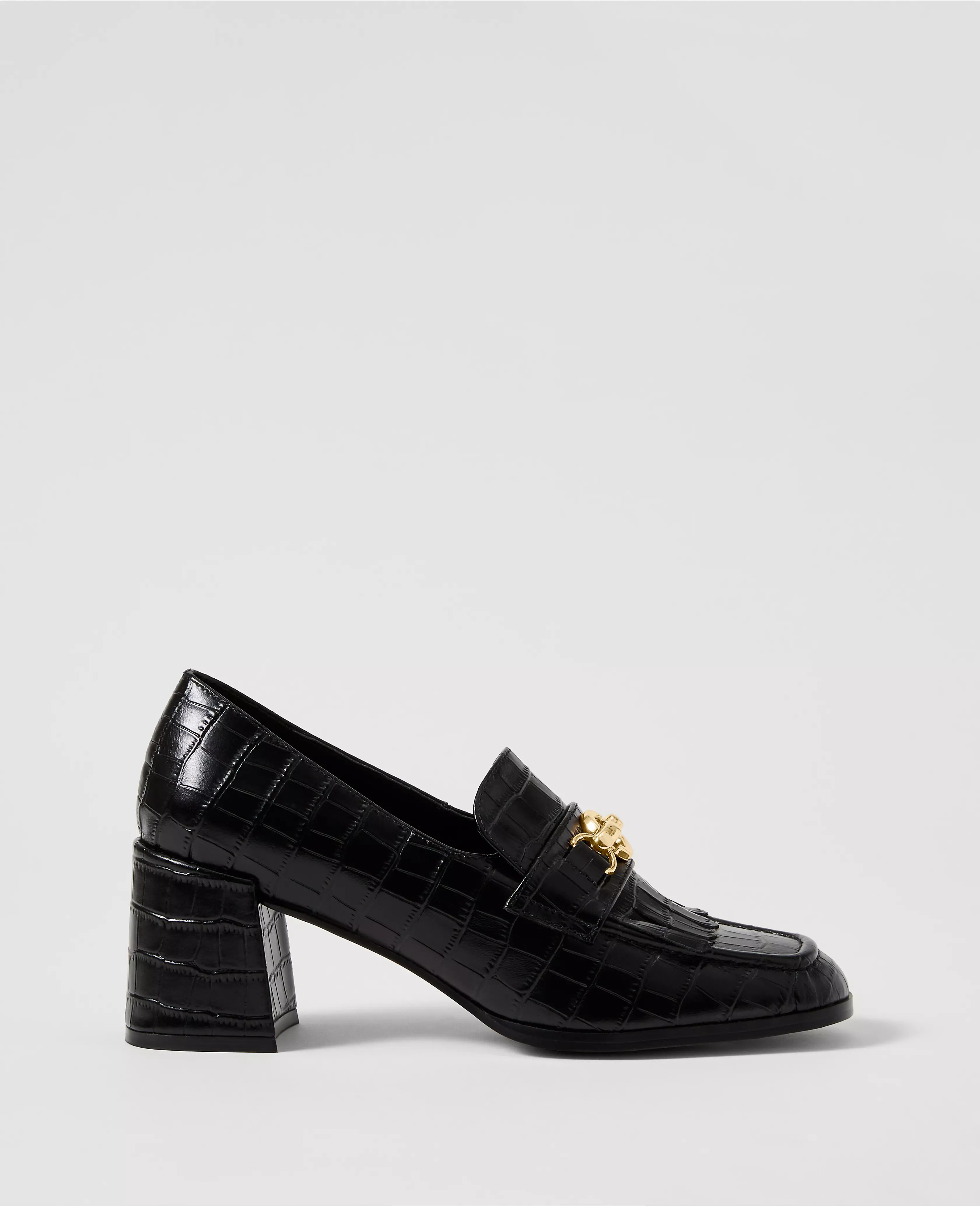 Croco Kiltie Loafer Pump | Ann Taylor