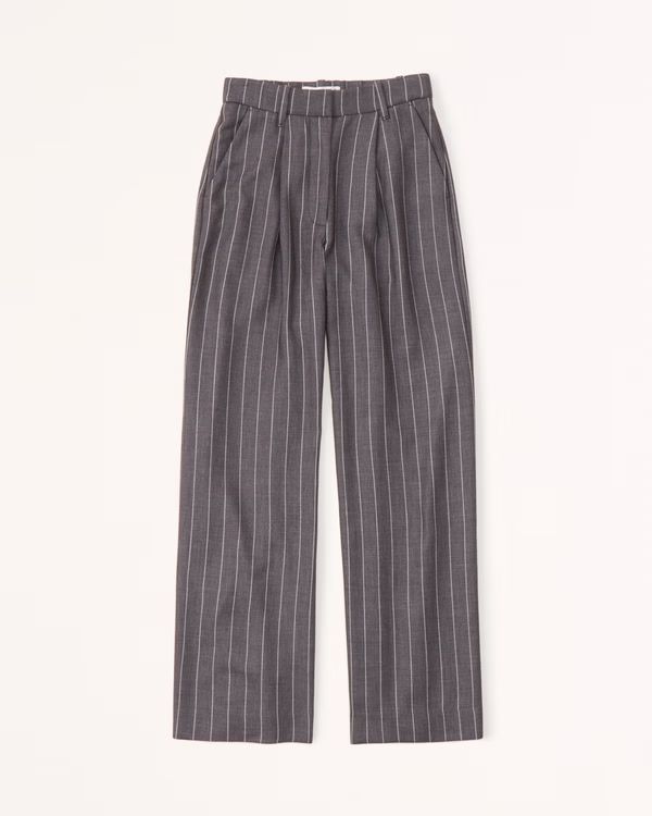 Tailored Ultra Wide Leg Pants | Abercrombie & Fitch (US)