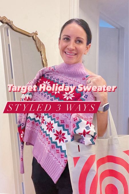 One Holiday sweater styled 3 ways

#LTKGiftGuide #LTKSeasonal #LTKHoliday