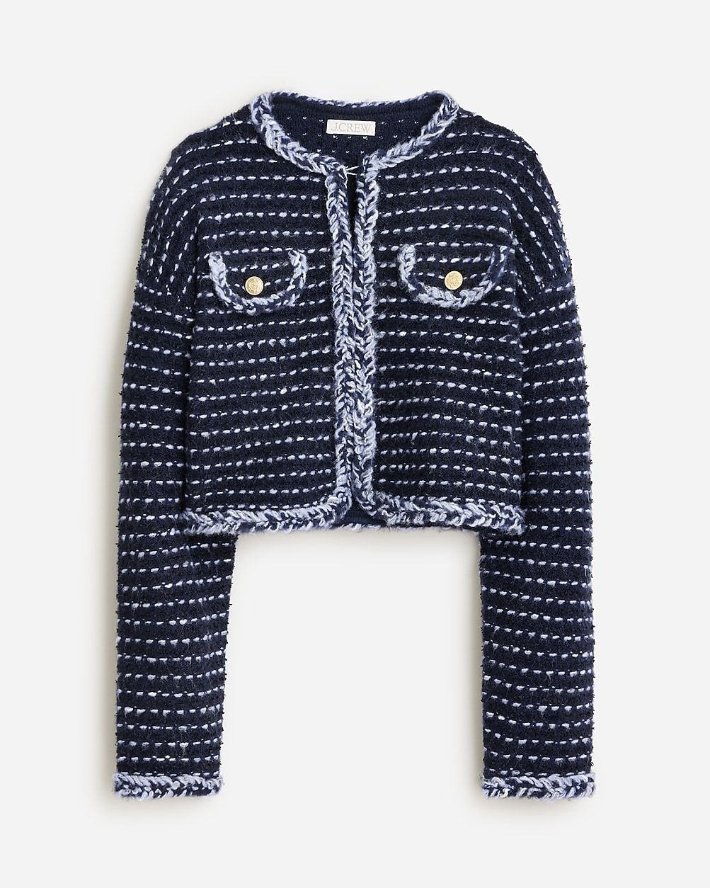 Cropped lady jacket in marled yarn | J.Crew US